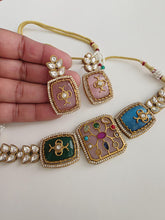 Multi Kundan Inlay Work Heritage choker Set/ Sabyasachi Kundan Choker/Bollywood Indian jewelry/Pakistani necklace/punjabi/Indian wedding