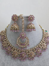 Lavender Antique Polki Kundan Choker Necklace, Kundan Choker, Indian jewelry, Pakistani necklace, Punjabi , bridal,Indian wedding