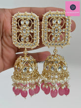 Bollywood oversized Kundan Pearl Jhumka earring /Indian, Pakistani Jewelry/Bollywood Jhumka/Statement Jhumka/indian wedding/Bridesmaid gifts