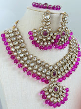 Purple Kundan Necklace Set/ Kundan Choker/ Bollywood Jewelry/ Indian jewelry/ Pakistani necklace/ punjabi/bridal necklace/indian wedding