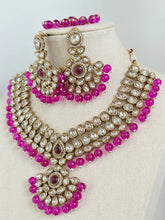 Purple Kundan Necklace Set/ Kundan Choker/ Bollywood Jewelry/ Indian jewelry/ Pakistani necklace/ punjabi/bridal necklace/indian wedding