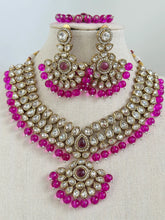 Purple Kundan Necklace Set/ Kundan Choker/ Bollywood Jewelry/ Indian jewelry/ Pakistani necklace/ punjabi/bridal necklace/indian wedding