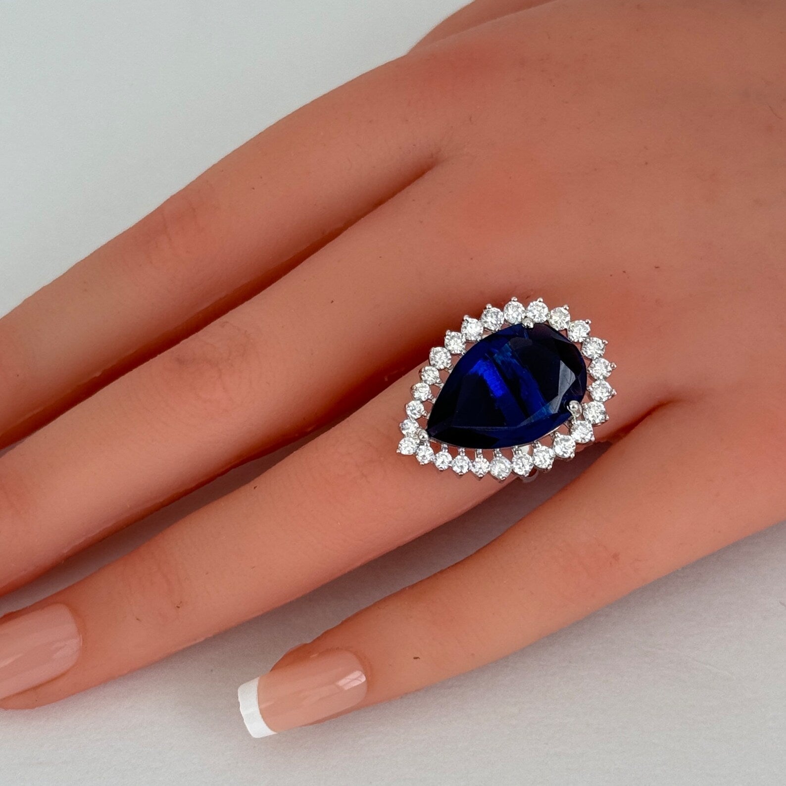 CZ Diamond Rings/Statement Rings/Adjustable Rings/Indian Rings/Pakistani Jewelry/Indian/Bollywood Jewelry/Indian Wedding/Cocktail Rings