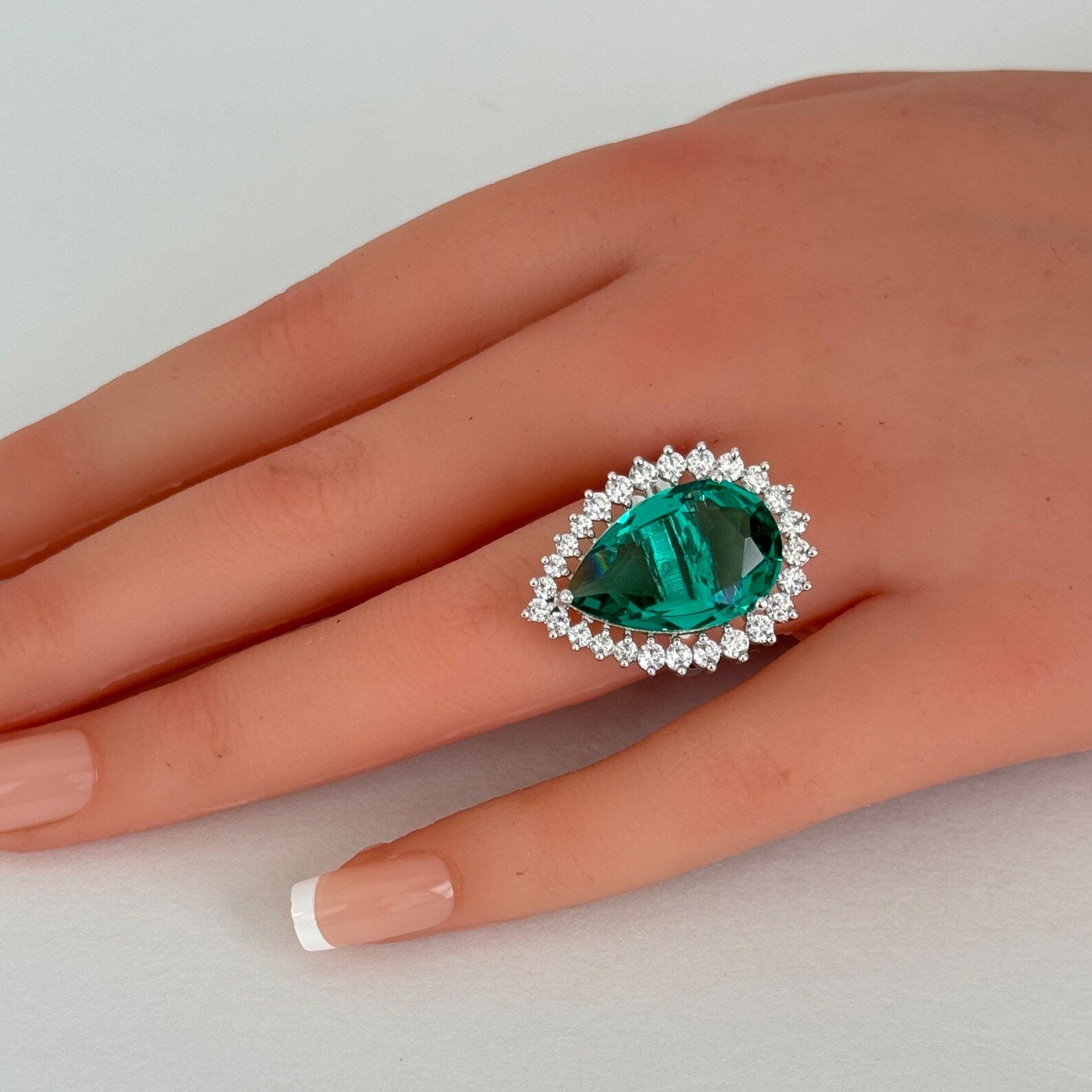 CZ Diamond Rings/Statement Rings/Adjustable Rings/Indian Rings/Pakistani Jewelry/Indian/Bollywood Jewelry/Indian Wedding/Cocktail Rings