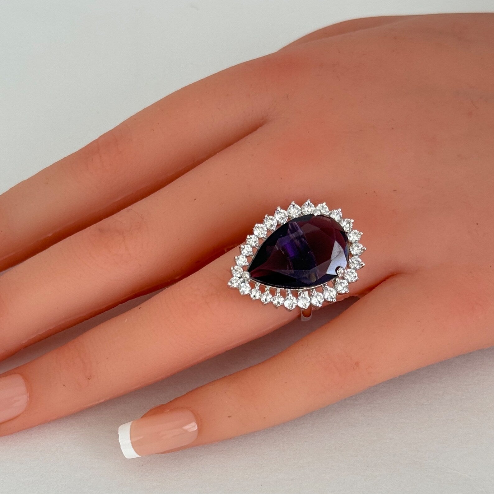 CZ Diamond Rings/Statement Rings/Adjustable Rings/Indian Rings/Pakistani Jewelry/Indian/Bollywood Jewelry/Indian Wedding/Cocktail Rings