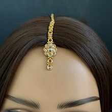 Small Polki Maang tikka/ Kundan Tikka/ Indian Jewelry/ Indian Wedding Jewelry/Pakistani Jewelry/Jhoomer/Matha patti/Indian forehead jewelry