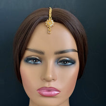 Small Polki Maang tikka/ Kundan Tikka/ Indian Jewelry/ Indian Wedding Jewelry/Pakistani Jewelry/Jhoomer/Matha patti/Indian forehead jewelry