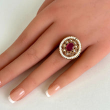 Gold Finish Polki Ring/Adjustable Ring/Indian Ring/ Pakistani Jewelry/ Indian Jewelry/Bollywood Jewelry/Indian Wedding jewelry