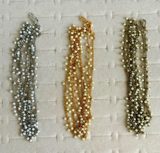 Pearl Choti chain /Braid Pearl chain Choti /Indian Bridal Choti / Hair accessories/Indian Wedding/Bridal Hair accessories