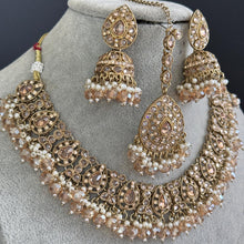 Champagne Antique Polki Kundan Necklace, Kundan Choker, Indian jewelry, Pakistani necklace, punjabi necklace, bridal, indian wedding