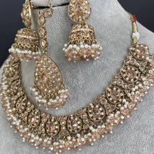 Champagne Antique Polki Kundan Necklace, Kundan Choker, Indian jewelry, Pakistani necklace, punjabi necklace, bridal, indian wedding