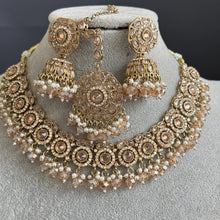 Champagne Antique Polki Kundan Necklace, Kundan Choker, Indian jewelry, Pakistani necklace, punjabi necklace, bridal, indian wedding