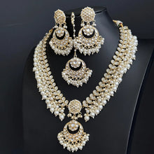White Pearl Kundan Necklace Set/ Kundan Jewelry/ Bollywood Jewelry/ Indian Jewelry/ Pakistani necklace/Punjabi/bridal /Indian wedding IndianJewelTrends 4.5 out of 5 stars