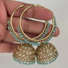 Antique Dull Gold earrings/Polki Hoop Earrings/Bali Jhumkas/Traditional ethnic earrings/Trendy earrings/Statement earrings/Punjabi Pakistani