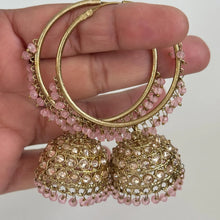 Antique Dull Gold earrings/Polki Hoop Earrings/Bali Jhumkas/Traditional ethnic earrings/Trendy earrings/Statement earrings/Punjabi Pakistani
