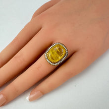 Victorian Doublet CZ Stone Ring/Adjustable Ring/Indian Ring/Pakistani/Punjabi/Indian Jewelry/Bollywood/Statement ring, Cocktail ring