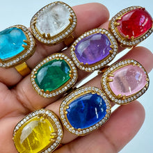 Victorian Doublet CZ Stone Ring/Adjustable Ring/Indian Ring/Pakistani/Punjabi/Indian Jewelry/Bollywood/Statement ring, Cocktail ring