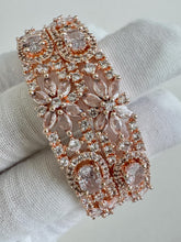 Rose Gold ,Silver American Diamond CZ Bangles 2pcs/Bracelet/Indian Party Wear Bangles/ CZ stone bangles/Indian wedding/bridal jewelry