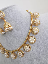RamaGreen Antique Polki Kundan necklace set/Reverse Ad Necklace/Statement necklace/Indian/Punjabi Necklace/Pakistani Jewelry/Bridal necklace
