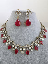 Red Doublet Moissanite Kundan Necklace/Kundan Choker/Bollywood Jewelry/Indian wedding/Bridal jewelry/Indian Wedding/Pakistani/Punjabi