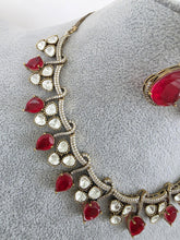 Red Doublet Moissanite Kundan Necklace/Kundan Choker/Bollywood Jewelry/Indian wedding/Bridal jewelry/Indian Wedding/Pakistani/Punjabi