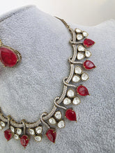 Red Doublet Moissanite Kundan Necklace/Kundan Choker/Bollywood Jewelry/Indian wedding/Bridal jewelry/Indian Wedding/Pakistani/Punjabi