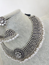 Oxidized Necklace/Oxidized Indian Jewelry/Boho Jewelry/Bib Choker Necklace/Afghan necklace/Afghani jewelry/gypsy necklace/