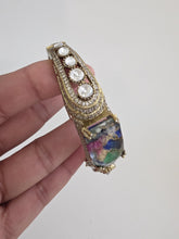 Multi Fire Stone Victorian Moissanite Polki openable bracelets,Single Bangle, bridesmaid gifts,Indian Pakistani Jewelry, Indian wedding,Gift