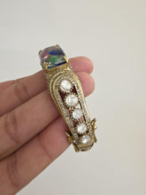 Multi Fire Stone Victorian Moissanite Polki openable bracelets,Single Bangle, bridesmaid gifts,Indian Pakistani Jewelry, Indian wedding,Gift