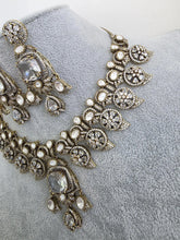 White Moissanite Polki Kundan Necklace/Designer Kundan Choker/Bollywood Jewelry/Indian wedding/Bridal jewelry/Pakistani/Punjabi,Premium set
