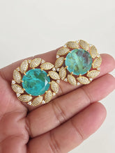 Sea Green Doublet CZ Diamond Stud Earrings /Indian Jewelry /Statement Stud Earring/Victorian Stud Earrings/Cz Stud/Diamond Stud Earrings