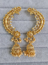 Gold plated polki Earcuff Earrings /Earcuff Jhumkas/Traditional ethnic earrings/Trendy earrings/Statement earrings/Bridal
