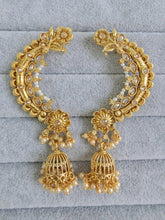 Gold plated polki Earcuff Earrings /Earcuff Jhumkas/Traditional ethnic earrings/Trendy earrings/Statement earrings/Bridal