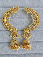Gold plated polki Earcuff Earrings /Earcuff Jhumkas/Traditional ethnic earrings/Trendy earrings/Statement earrings/Bridal