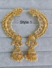 Gold plated polki Earcuff Earrings /Earcuff Jhumkas/Traditional ethnic earrings/Trendy earrings/Statement earrings/Bridal
