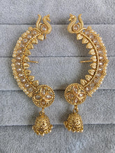 Gold plated polki Earcuff Earrings /Earcuff Jhumkas/Traditional ethnic earrings/Trendy earrings/Statement earrings/Bridal