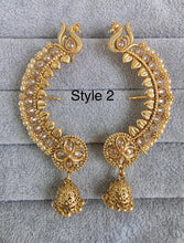 Gold plated polki Earcuff Earrings /Earcuff Jhumkas/Traditional ethnic earrings/Trendy earrings/Statement earrings/Bridal