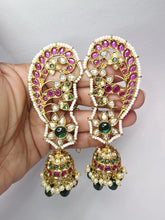 RubyGreen Pacchi Kundan Gold-plated Earcuff Earrings /Celebrity Earcuff Jhumkas/Traditional ethnic earrings/Trendy Statement earrings/Bridal