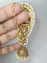 Pearl Pacchi Kundan Gold-plated Earcuff Earrings /Celebrity Earcuff Jhumkas/Traditional ethnic earrings/Trendy Statement earrings/Bridal