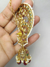 RubyGreen Pacchi Kundan Gold-plated Earcuff Earrings /Celebrity Earcuff Jhumkas/Traditional ethnic earrings/Trendy Statement earrings/Bridal