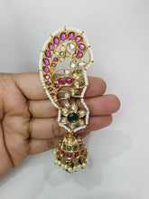 RubyGreen Pacchi Kundan Gold-plated Earcuff Earrings /Celebrity Earcuff Jhumkas/Traditional ethnic earrings/Trendy Statement earrings/Bridal