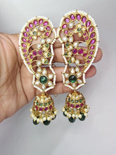 RubyGreen Pacchi Kundan Gold-plated Earcuff Earrings /Celebrity Earcuff Jhumkas/Traditional ethnic earrings/Trendy Statement earrings/Bridal