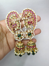RubyGreen Pacchi Kundan Gold-plated Earcuff Earrings /Celebrity Earcuff Jhumkas/Traditional ethnic earrings/Trendy Statement earrings/Bridal