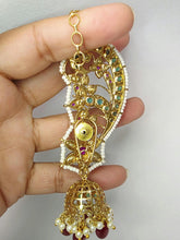 RubyGreen Pacchi Kundan Gold-plated Earcuff Earrings /Celebrity Earcuff Jhumkas/Traditional ethnic earrings/Trendy Statement earrings/Bridal