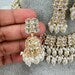 White Kundan Necklace Set/ Kundan Choker/ Bollywood Jewelry/ Indian jewelry/ Pakistani necklace/ punjabi/bridesmaid necklace/indian wedding