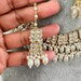 White Kundan Necklace Set/ Kundan Choker/ Bollywood Jewelry/ Indian jewelry/ Pakistani necklace/ punjabi/bridesmaid necklace/indian wedding