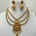 Gold Polki Kundan Necklace set/Statement Necklace Set/Indian Jewelry/Pakistani Jewelry set/Weddings necklace/Bridal necklace/Indian necklace