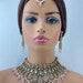Pink Bridal Victorian moissanite polki Necklace, Sabyasachi Necklace, Statement Necklace, Semi Precious Necklace, Indian Designer necklace