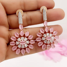 Premium quality Rose Gold AD Earrings/Victorian earrings/Statement Earrings/CZ Earrings/Indian Jewelry/Sabyasachi Earrings/Pakistani/Punjabi