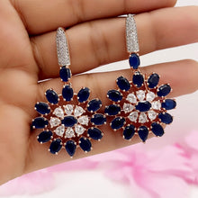 Premium quality Rose Gold AD Earrings/Victorian earrings/Statement Earrings/CZ Earrings/Indian Jewelry/Sabyasachi Earrings/Pakistani/Punjabi